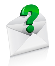 Email with question mark